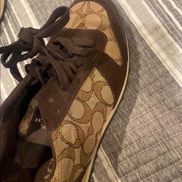 Coach Brown and Tan Sneakers - Picture 3 of 6